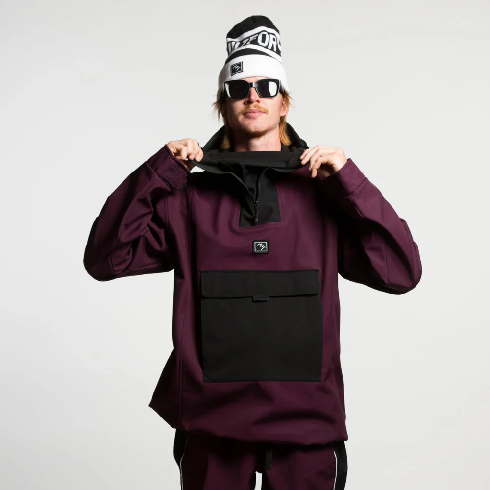 Access Anorak Jacket Malbec/ Black – Image 3