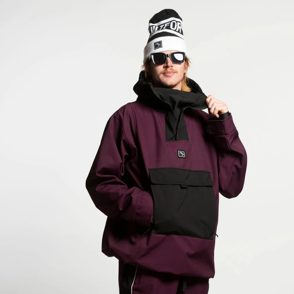 Access Anorak Jacket Malbec/ Black – Image 4