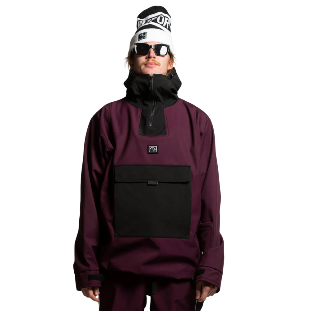 Access Anorak Jacket Malbec/ Black – Image 2